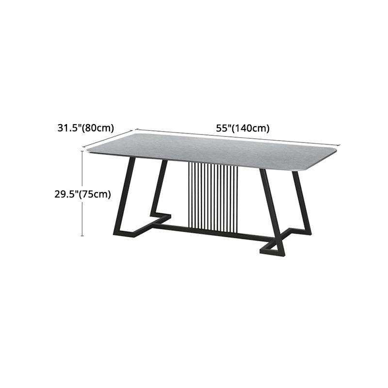 Modern 1/2/5/7 Pieces Dining Set Sintered Stone Dining Table Set with Leather Chairs Clearhalo 'Dining Room Sets' 'Dining Tables & Seating' 'dining_room_set' 'furn' 'furn_dining_room_set' 'Furniture' 'furniture_dining_room_set' 'Kitchen & Dining Furniture' 'kitchen&dining_furn' 'kitchen' 1200x1200_5baabe46-d617-432e-95eb-52e2b3422bb6
