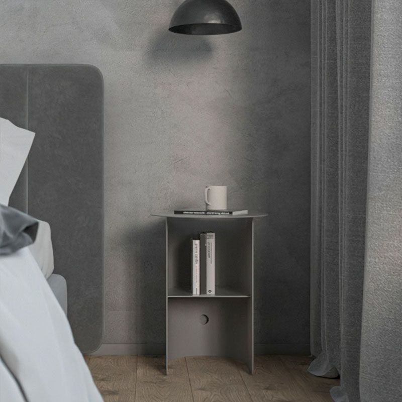 Comodino in metallo mobile moderno per scaffali, 18 "l x 15" w x 20 "h