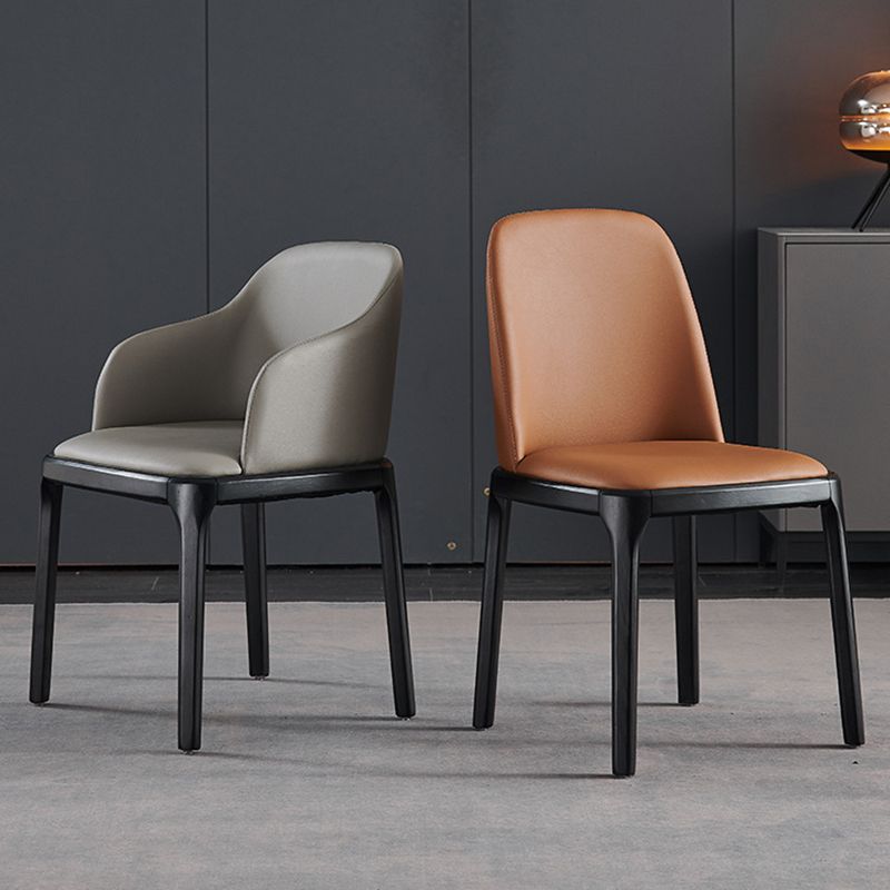 Parsons Upholstered Dining Chair Industrial Home Dining Room Chair Clearhalo 'Dining Chairs' 'Dining Tables & Seating' 'dining_chair' 'furn' 'furn_dining_chair' 'Furniture' 'Kitchen & Dining Furniture' 1200x1200_5bab1312-fc5d-457b-bf26-31a0f6cce2a4