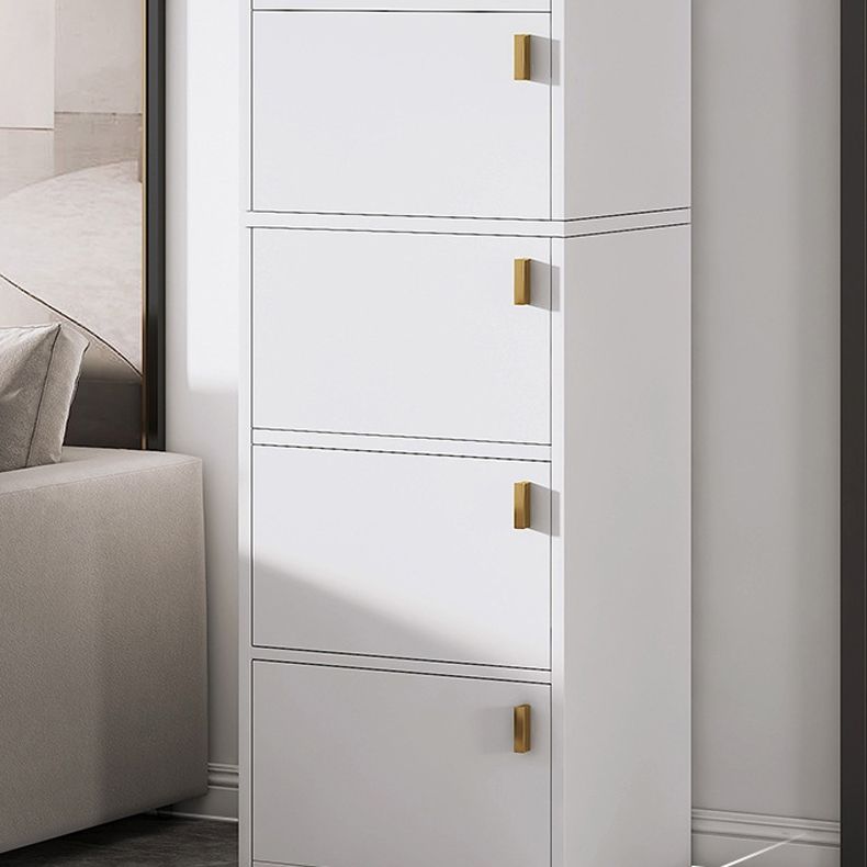 Modern Rectangle Chest White Wood Storage Cabinet with Drawer Clearhalo 'Cabinets & Chests' 'cabinets_chests' 'furn' 'furn_cabinets_chests' 'Furniture' 'Living Room Furniture' 1200x1200_5bab8b71-500b-4db0-b6a8-f3146f87be84