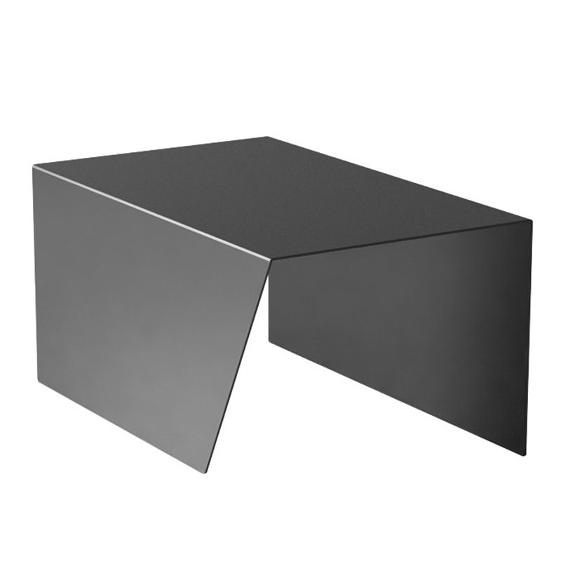 Mesa de trineo de trineo de mediados de siglo de la mesa del sofá metal de la mesa del sofá