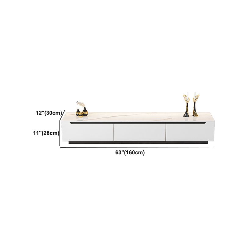 11.81" D Modern TV Stand White Stone TV Console with Drawers Clearhalo 'furn' 'furn_tv_stands_entertainment_centers' 'Furniture' 'Living Room Furniture' 'TV Stands & Entertainment Centers' 'TV Stands & Media Storage Furniture' 'tv_stands_entertainment_centers' 1200x1200_5bac84eb-553e-4219-83f1-38de2e9f169c