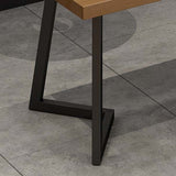 Industrial Double Pedestal Dining Table Wood Table for Cafe Bar Clearhalo 'Dining Tables & Seating' 'Dining Tables' 'dining_table' 'furn' 'furn_dining_table' 'Furniture' 'Kitchen & Dining Furniture' 1200x1200_5bb2ad50-43ef-4999-9dd8-0bdb7165b925