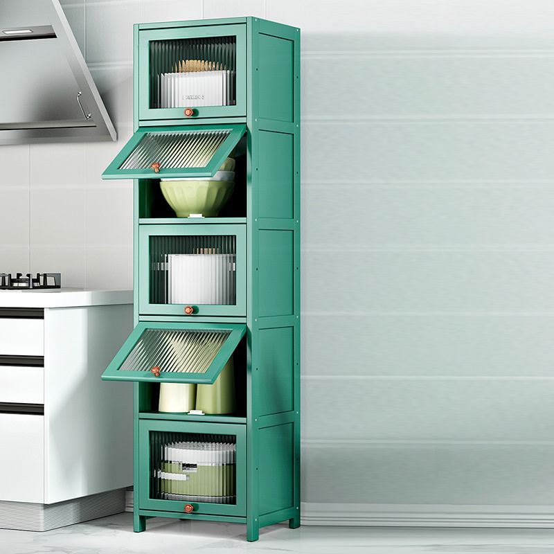 現代のサイドボードキャビネットダイニングルーム用のドア付き竹サイドボードテーブル