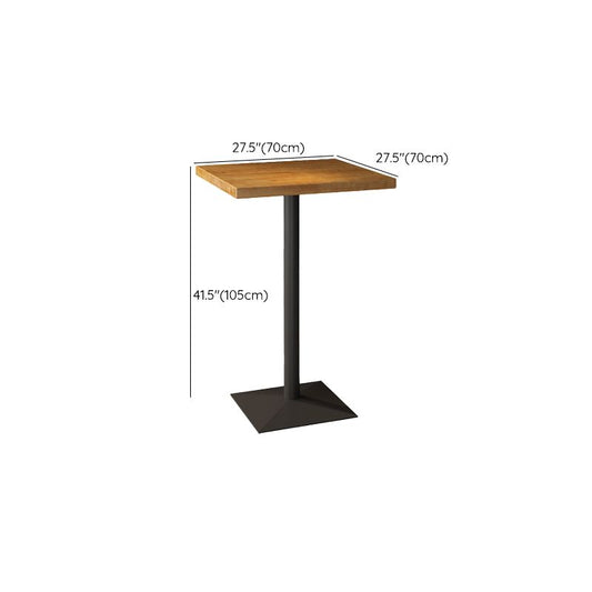 Industrie Bar Esstisch Quadratmeter Metall und Holzbartisch