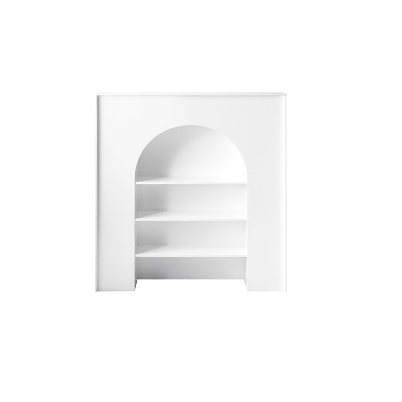 Contemporary 3 Shelves Accent Chest White 7.87-Inch D Cabinet Clearhalo 'Cabinets & Chests' 'cabinets_chests' 'furn' 'furn_cabinets_chests' 'Furniture' 'Living Room Furniture' 1200x1200_5bb467b2-abfb-4dde-ad3d-58f7b674feac