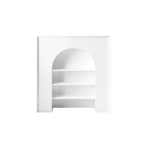 Contemporary 3 Shelves Accent Chest White 7.87-Inch D Cabinet Clearhalo 'Cabinets & Chests' 'cabinets_chests' 'furn' 'furn_cabinets_chests' 'Furniture' 'Living Room Furniture' 1200x1200_5bb467b2-abfb-4dde-ad3d-58f7b674feac