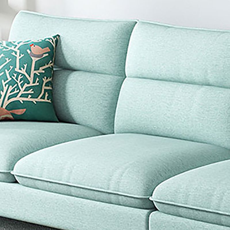 Tissu contemporain salon coussins de bras carrés canapé chaise