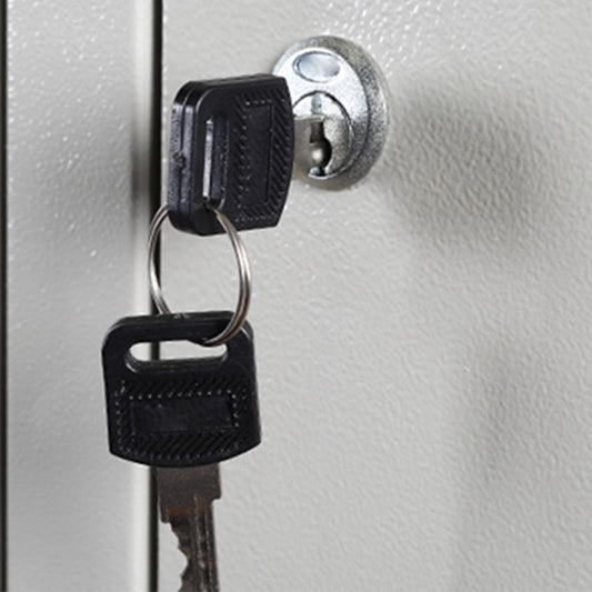 Hedendaagse stijl Garderobe Armoire Gray Steel Garderobe Cabinet