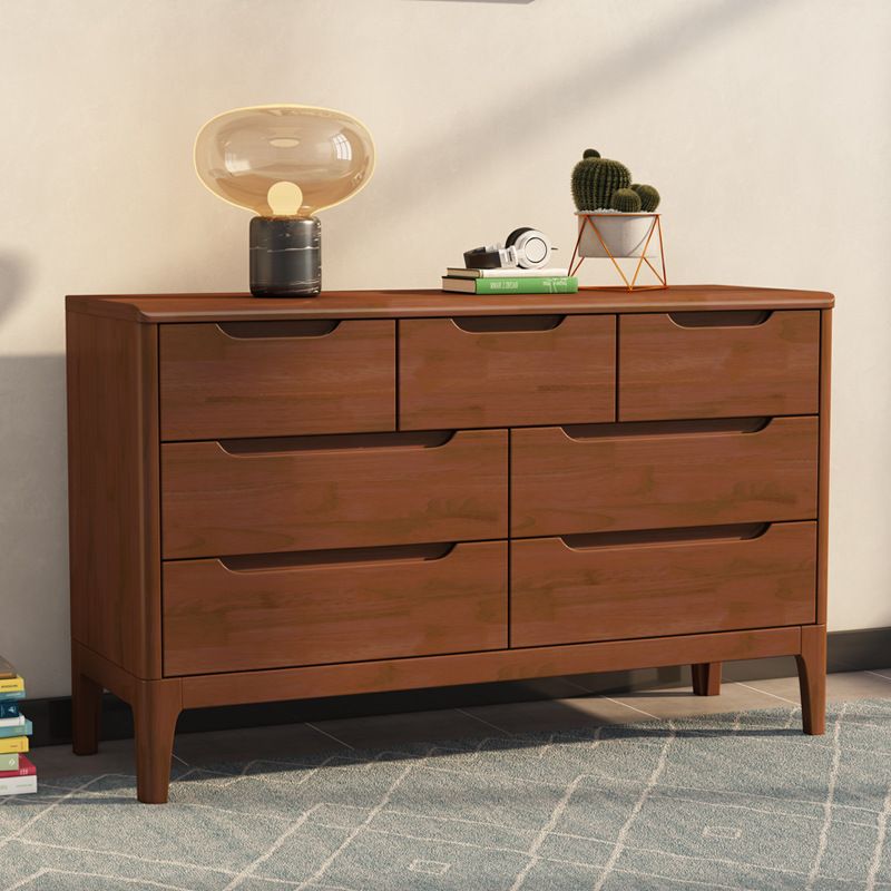 Rectangular Wood Chest Modern Style 5/6/7 - Drawer Accent Chest Clearhalo 'Cabinets & Chests' 'cabinets_chests' 'furn' 'furn_cabinets_chests' 'Furniture' 'Living Room Furniture' 1200x1200_5bb67ac3-69fa-4378-886c-56489b26a3d9