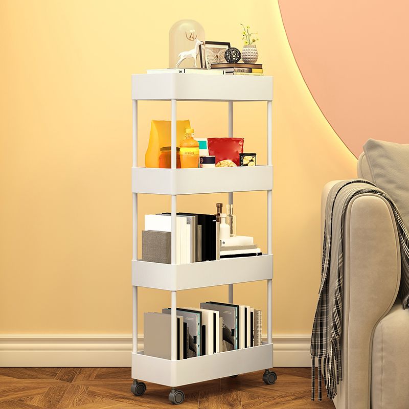 Contemporary Style Bookshelf Home Office Bookcase with Casters Clearhalo 'Bookcases' 'furn' 'furn_bookcases' 'Furniture' 'furniture_bookcases' 'kitchen' 'kitchen_bookcases' 'Living Room Furniture' 'Office Furniture' 1200x1200_5bb68105-9600-4cbd-b372-92b399b9a5cf
