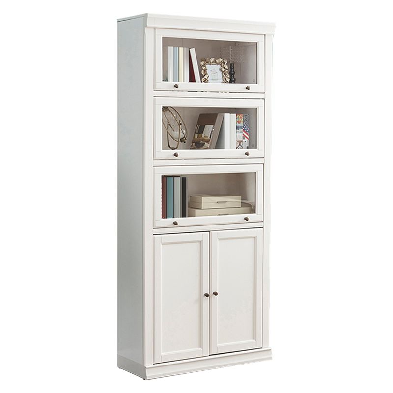 Contemporary Bookshelf With Doors Vertical Bookcase for Office Use Clearhalo 'Bookcases' 'furn' 'furn_bookcases' 'Furniture' 'furniture_bookcases' 'Office Furniture' 1200x1200_5bb6a515-8818-418d-adee-785ce9353215