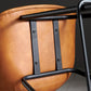 Contemporary Metal Barstool Leather Fabric Counter Stool with 4 Legs