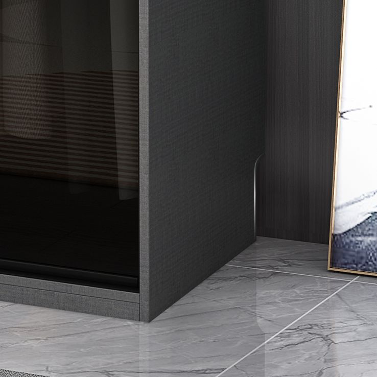 Asta di stoffa del guardaroba in vetro in stile contemporaneo incluso l'armadio del guardaroba per la casa