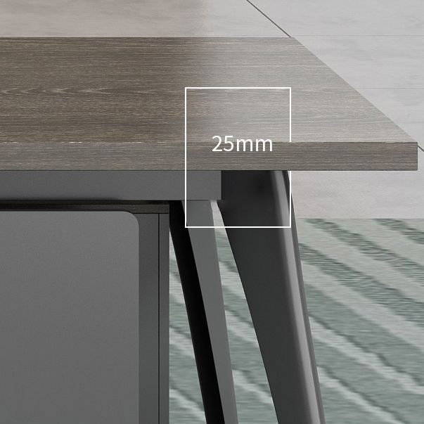 Contemporary Office Desk Black Cable Management Writing Desk Clearhalo 'furn' 'furn_office_desk' 'Furniture' 'Office Desks' 'Office Furniture' 'office_desk' 1200x1200_5bb903eb-4905-4466-96de-cb439b247ab4