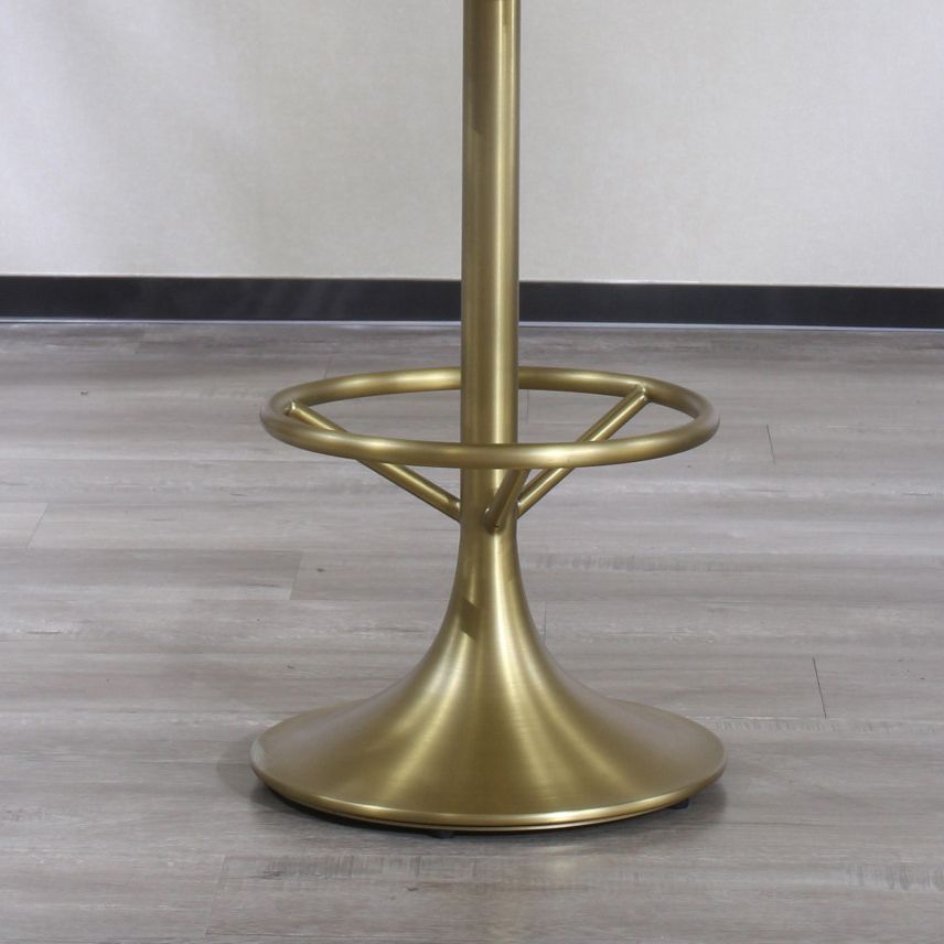 Tabouret de bar rotatif glam rotatif tabouret de comptoir en faux cuir pour la maison