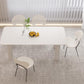 Modern Rectangle Dining Room Collection Stone and Wood Fixed Dinner Table Clearhalo 'Dining Tables & Seating' 'Dining Tables' 'dining_table' 'furn' 'furn_dining_table' 'Furniture' 'Kitchen & Dining Furniture' 1200x1200_5bbb42f2-7bc9-4c8a-aefa-fd468312c413
