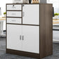 Nordic Style File Cabinet Drawers Color Block Vertical Wood File Cabinet Clearhalo 'Filing Cabinets' 'filling_cabinets' 'furn' 'furn_filling_cabinets' 'Furniture' 'Office Furniture' 1200x1200_5bbb5a88-c654-4118-a77d-481cc2ff8a43