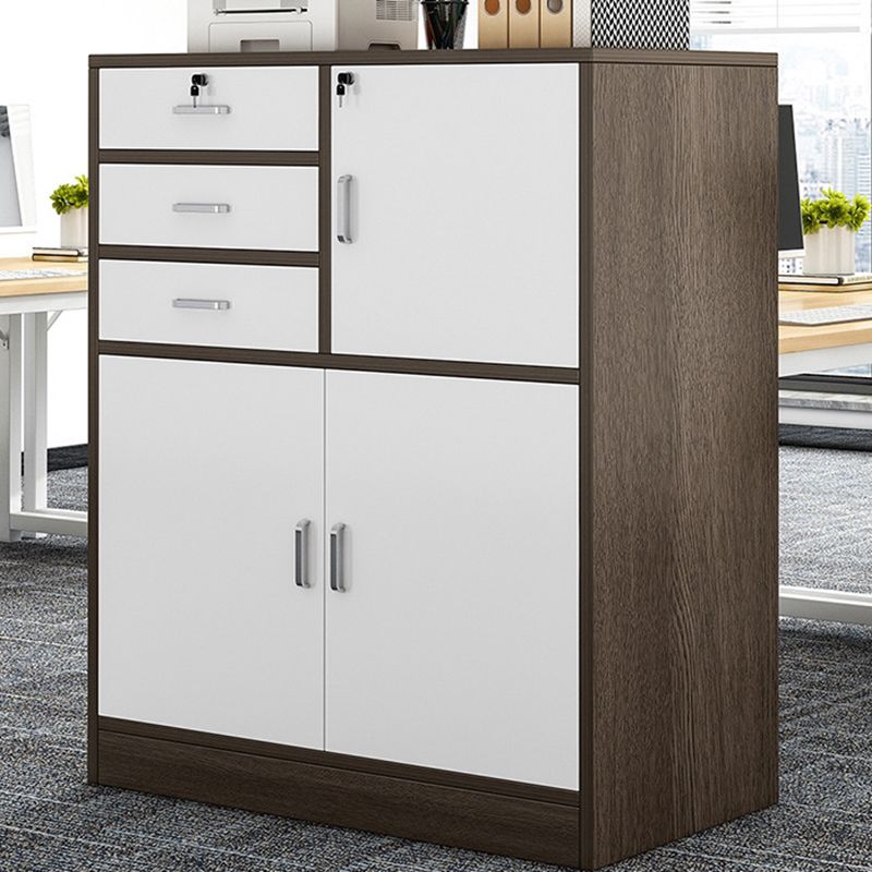 Nordic Style File Cabinet Drawers Color Block Vertical Wood File Cabinet Clearhalo 'Filing Cabinets' 'filling_cabinets' 'furn' 'furn_filling_cabinets' 'Furniture' 'Office Furniture' 1200x1200_5bbb5a88-c654-4118-a77d-481cc2ff8a43