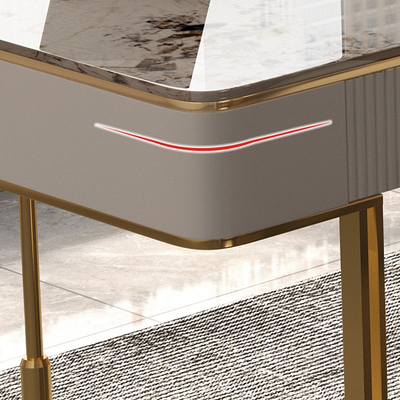 Hedendaagse woningschrijfbureau rechthoekige kantoorbureau met 3 opbergladen