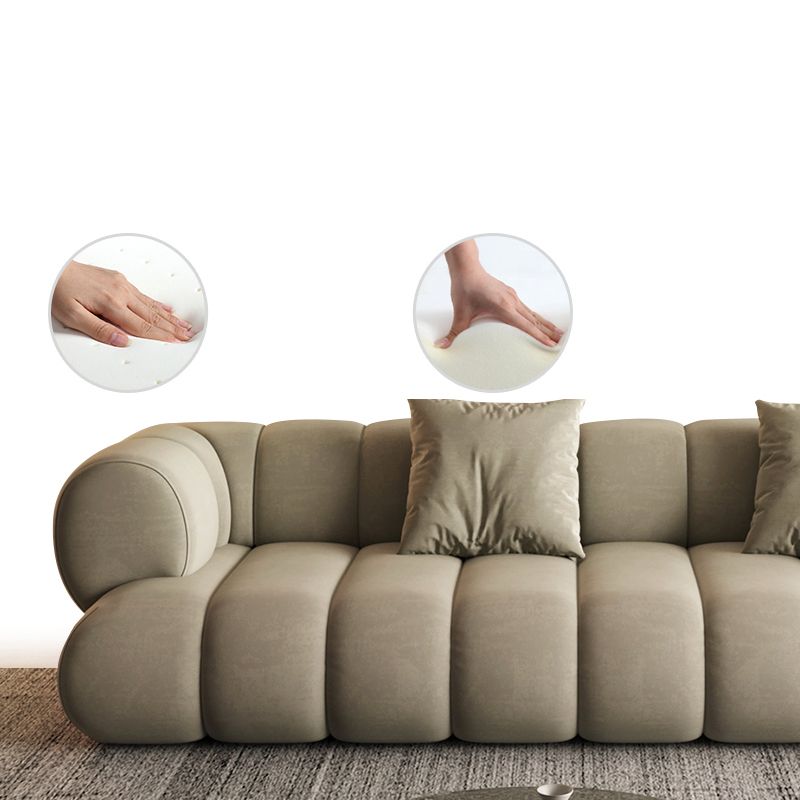 26.37" H Contemporary Green Tuxedo Arm Sewn Pillow Back Sofa Clearhalo 'furn' 'furn_sofas' 'Furniture' 'Living Room Furniture' 'Sofa' 'sofas' 1200x1200_5bbcf346-bd9b-4c3d-9d9a-d2707579a9a5