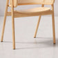 Chaise de bras en bois massif chaise à manger à dos ouvert moderne pour le salon