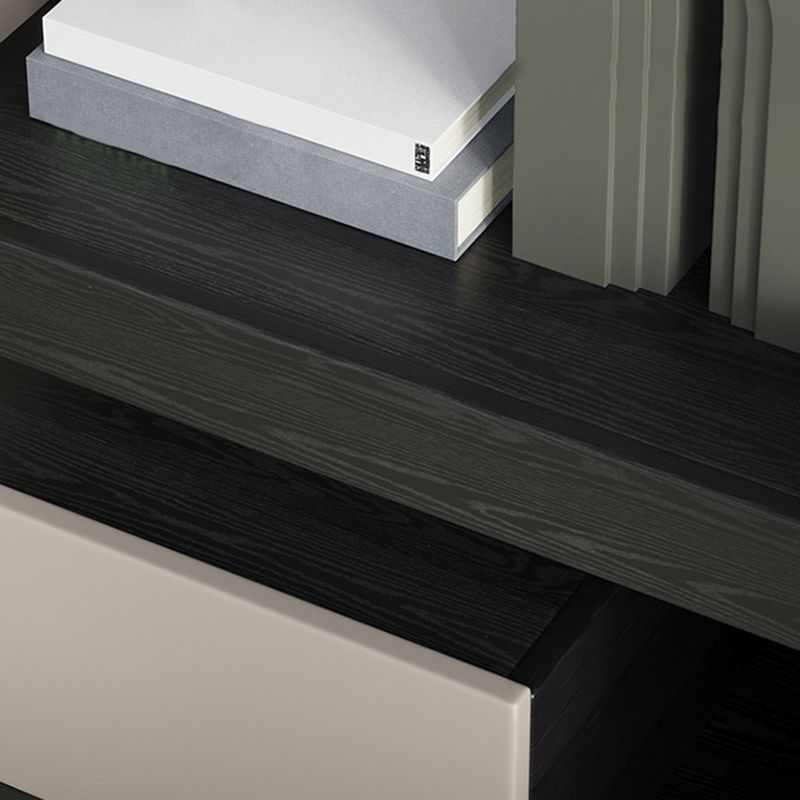 Contemporary Night Table Faux Wood Bedside Cabinet with Drawer Clearhalo 'Bedroom Furniture' 'furn' 'furn_night_stand' 'Furniture' 'night_stand' 'Nightstands' 1200x1200_5bc4b9bc-b153-419e-90f0-3072226302a2