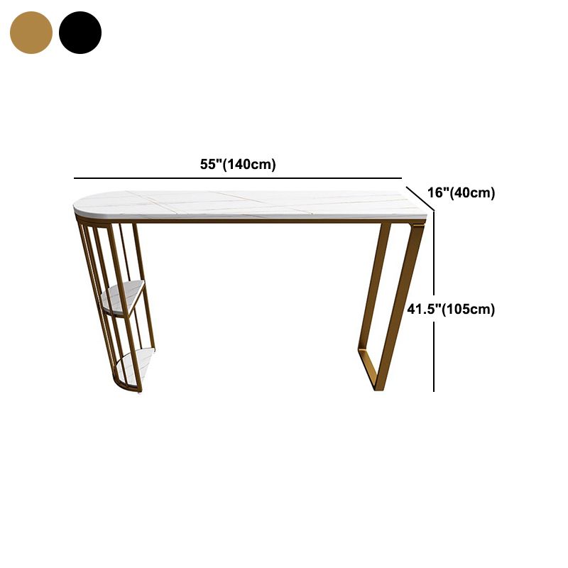 Glam Indoor Counter Height Set Stone and Metal 1/2/5 Pieces Storage Pub Dining Set Clearhalo 'Bar Furniture' 'furn' 'furn_home_bar_bar_sets' 'Furniture' 'Home Bars & Bar Sets' 'home_bar_bar_sets' 'Kitchen & Dining Furniture' 1200x1200_5bc656b5-3092-419f-874c-b1be85e69218