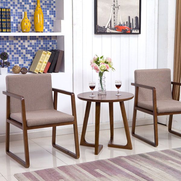 Modern Style Chairs Dining Arm Chair with Wooden Legs for Kitchen Clearhalo ' kitchen&dining_furn' 'Dining Chairs' 'Dining Tables & Seating' 'dining_chair' 'furn' 'furn_dining_chair' 'Furniture' 'furniture_dining_chair' 'Kitchen & Dining Furniture' 'kitchen' 1200x1200_5bc6af61-0efa-4d10-9ce5-5b1a6daf2c14