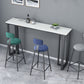 Rectangle Industrial Style Bar Table 42-inch Height Iron Pedestal Bistro Table Clearhalo 'Bar Furniture' 'Bar Tables' 'bar_tables' 'furn' 'furn_bar_tables' 'Furniture' 'furniture_bar_tables' 'Kitchen & Dining Furniture' 1200x1200_5bc82591-90fb-4e4a-84e0-ea69ed5ba649