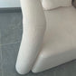 27.56" High Wool Sofa Modern Simple Tuxedo Arm Sofa in White