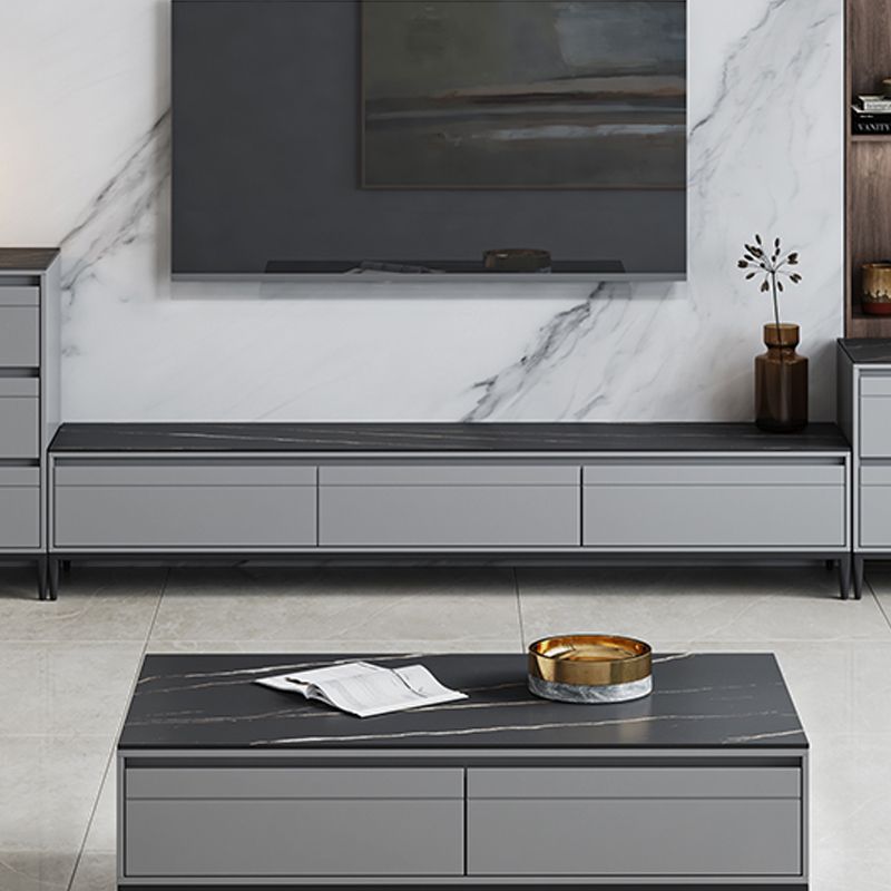 Black Slate TV Cabinet Modern Minimalist Home Closed TV Stand Console Clearhalo 'furn' 'furn_tv_stands_entertainment_centers' 'Furniture' 'Living Room Furniture' 'TV Stands & Entertainment Centers' 'TV Stands & Media Storage Furniture' 'tv_stands_entertainment_centers' 1200x1200_5bc9a1d3-ea25-41fc-bc8b-f2e98caa4dbc