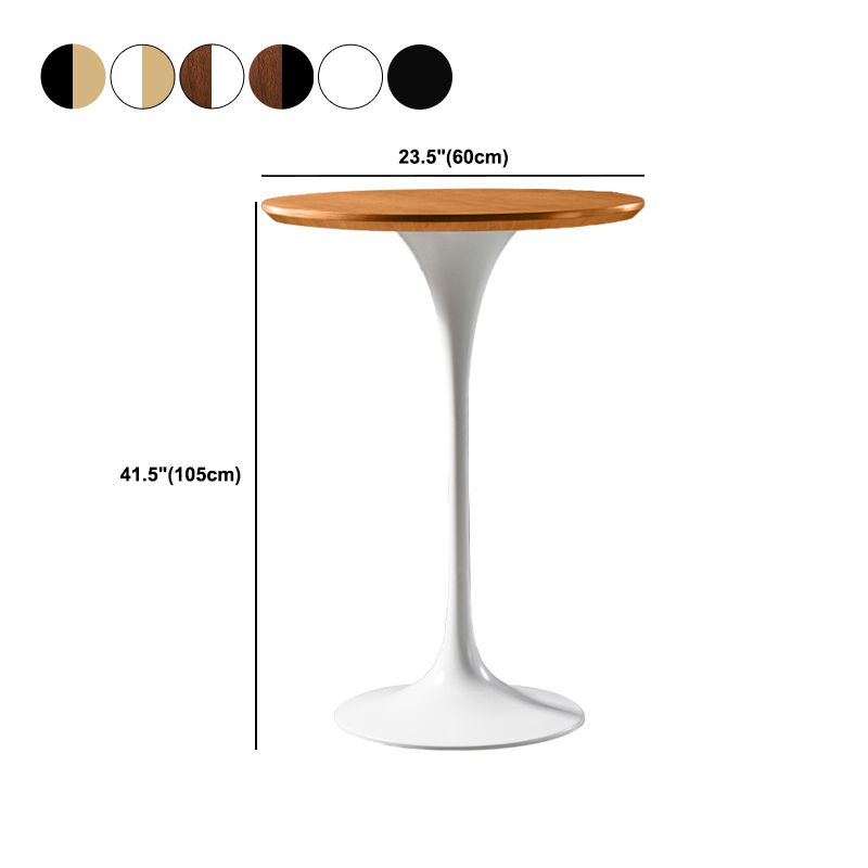 Pedestal Bar Wine Table Industrial Metal Round Pub Height Dining Table for Coffee Shop Clearhalo 'Bar Furniture' 'Bar Tables' 'bar_tables' 'furn' 'furn_bar_tables' 'Furniture' 'furniture_bar_tables' 'Kitchen & Dining Furniture' 1200x1200_5bc9f162-d706-4aec-8b4b-3ac590e37885