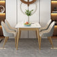Mesa de comedor de lujo tradicional 4 Pats Rectangle Mesa para el hogar