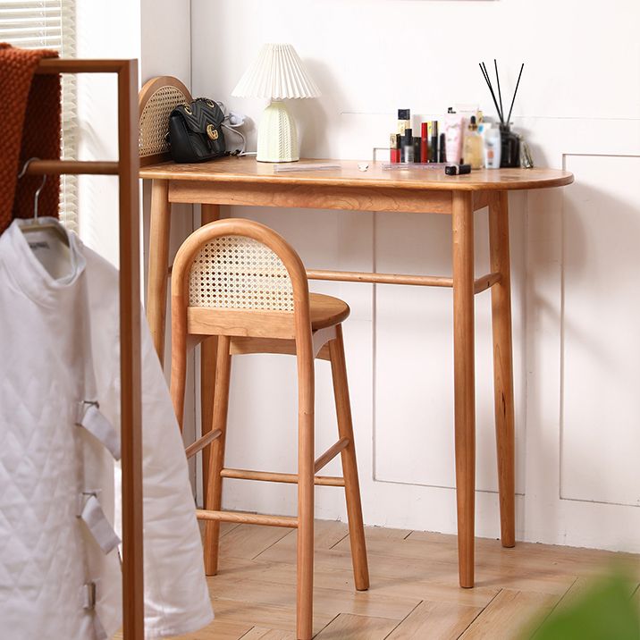 Modern Cherry Wood Counter Table 2/3 Pieces Bar Table Set for Balcony