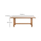 Modern Trestle Dining Table Pine Wood Table for Dining Room Kitchen