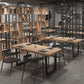 Industrial Style Solid Wood Dining Table Brown Rectangle Table with Sled Base for Dinning Room Clearhalo ' dining_table' 'Dining Tables & Seating' 'Dining Tables' 'furn' 'furn_dining_table' 'Furniture' 'furniture_dining_table' 'Kitchen & Dining Furniture' 'kitchen&dining_furn' 'kitchen' 'kitchen_dining_table' 1200x1200_5bcec6c9-ab40-4319-a9db-b058d6d2abae