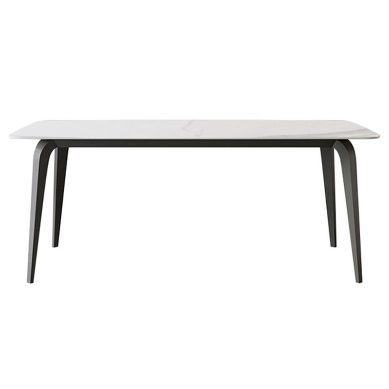 Mesa de comedor rectangular de piedra sinterizada, mesa de comedor moderna para cocina
