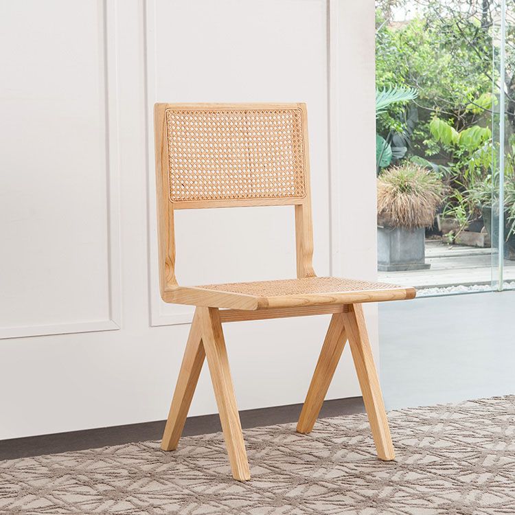 Modern Wicker Dining Chairs for Home Armless Open Back Dining Side Chair Clearhalo 'Dining Chairs' 'Dining Tables & Seating' 'dining_chair' 'furn' 'furn_dining_chair' 'Furniture' 'furniture_dining_chair' 'Kitchen & Dining Furniture' 1200x1200_5bd4f0a5-9b3a-41ed-89bc-410729106a31