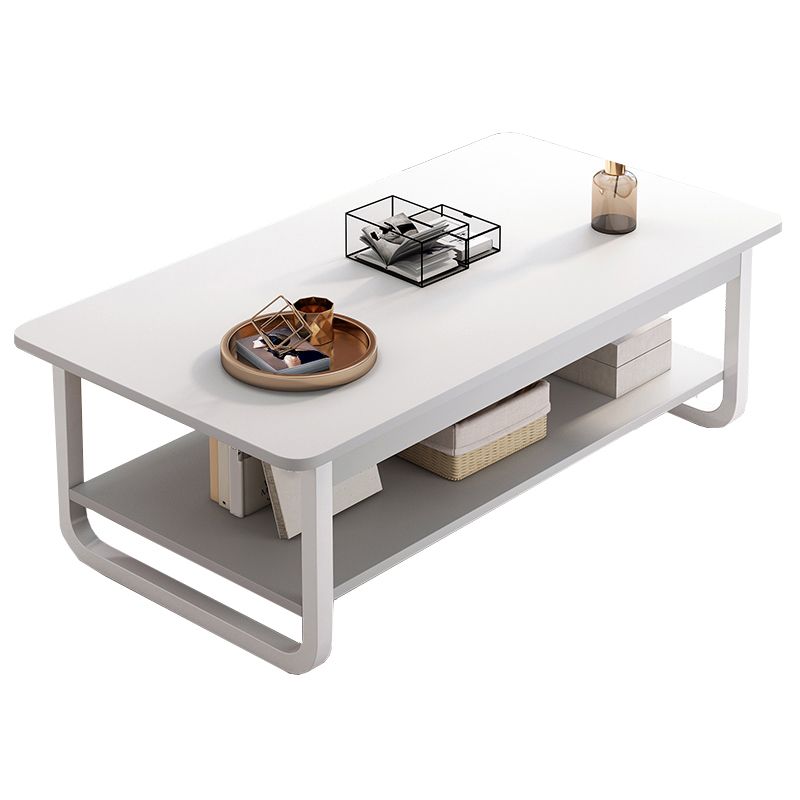 4 Legs Storage Coffee Table Set Modern Wood Rectangle Coffee Table Clearhalo 'Coffee & Accent Tables' 'Coffee Tables' 'coffee_tables' 'furn' 'furn_coffee_tables' 'Furniture' 'Living Room Furniture' 1200x1200_5bd68275-8b99-4fcb-8778-1345e09690d7
