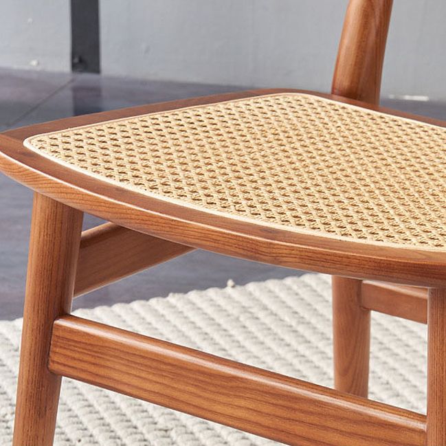 Contemporary Style Oak Wood Chair Kitchen Dining Open Back Side Chairs Clearhalo ' kitchen&dining_furn' 'Dining Chairs' 'Dining Tables & Seating' 'dining_chair' 'furn' 'furn_dining_chair' 'Furniture' 'furniture_dining_chair' 'Kitchen & Dining Furniture' 'kitchen' 1200x1200_5bd74d10-c42c-4901-ab86-6e9575a1c52a