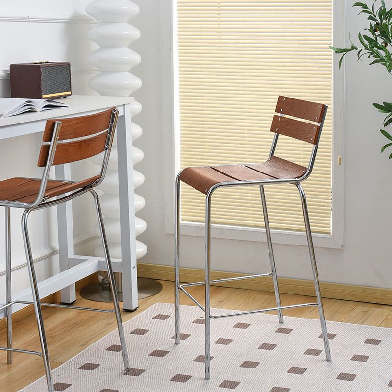 Contemporary Living Room Bar Stools Metal Stackable Counter Stool Clearhalo 'Bar Furniture' 'Bar Stools' 'bar_stools' 'furn' 'furn_bar_stools' 'Furniture' 'Kitchen & Dining Furniture' 1200x1200_5bd9b3e9-b9e9-441f-b31c-e4dc42564b58