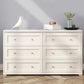 Glam Solid Wood Storage Chest Home Chest in White with Drawers