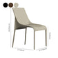 Minimalist Design Leather Dining Side Chairs Armless Solid Back Chair Clearhalo ' kitchen&dining_furn' 'Dining Chairs' 'Dining Tables & Seating' 'dining_chair' 'furn' 'furn_dining_chair' 'Furniture' 'furniture_dining_chair' 'Kitchen & Dining Furniture' 'kitchen' 1200x1200_5bdb2ed3-c9e0-4fde-82a9-09385ad2286c