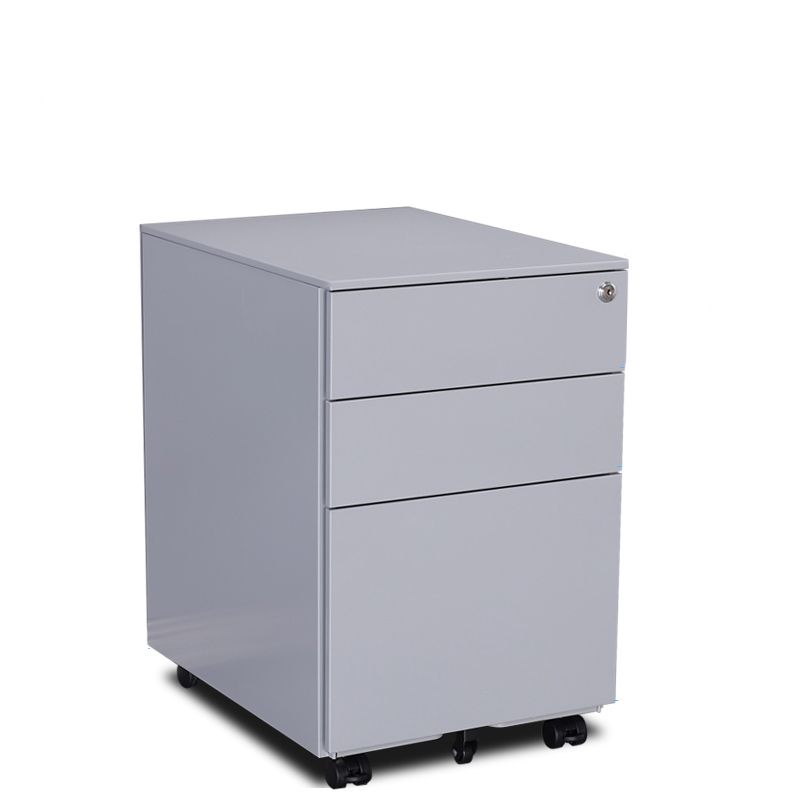 Archivo de archivos de acero contemporáneo Pedestal Pedestal Archiving con bloqueo y almacenamiento