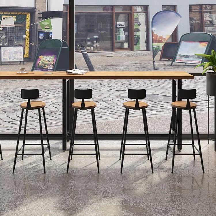 Modern Bar Table Set 1/7 Pieces Rectangle Pine Wood Counter Table for Shop Clearhalo 'Bar Furniture' 'furn' 'furn_home_bar_bar_sets' 'Furniture' 'Home Bars & Bar Sets' 'home_bar_bar_sets' 'Kitchen & Dining Furniture' 1200x1200_5bdc6b37-ace5-4770-a841-70fe0da7d6c5