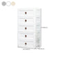 Plastic 5-drawer Storage Cabinet Modern Wardrobe Armoire with Legs Clearhalo 'Armoires & Wardrobes' 'armoires_wardrobes' 'Bedroom Furniture' 'furn' 'furn_armoires_wardrobes' 'Furniture' 1200x1200_5bde75e0-c771-4d07-8ee1-906e331d4a48