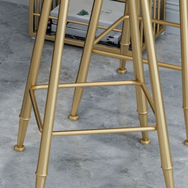 1/3/5 pezzi tavolo da barra glam set da tavolo rettangolare set di bistrot top in marmo con scaffale con scaffale
