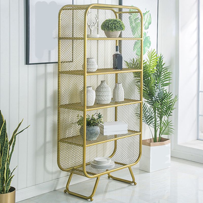 Scaffali per scaffali del libro di glam di ferro incluso la libreria chiusa per l'home office