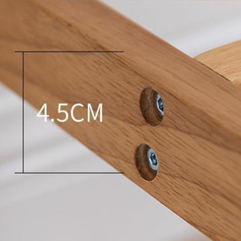 Tavolo da bar rettangolo contemporaneo banda bar a barre in legno massello con poggiapiedi